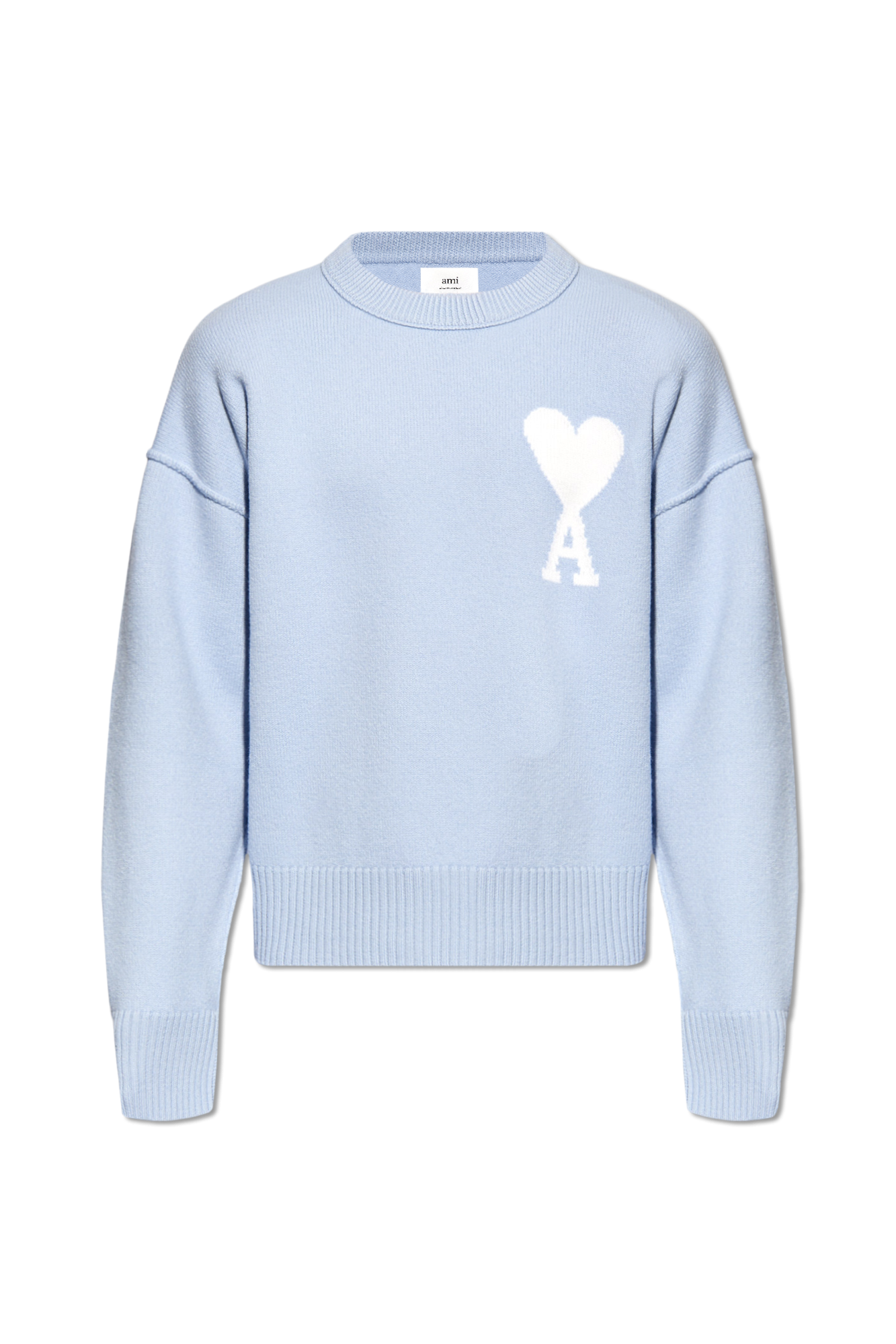 【送料&関税込】Ami Alexandre Mattiussi Cashmere And Wool Ca Beige Wool turtleneck Ami Alexandre Mattiussi - Vitkac France